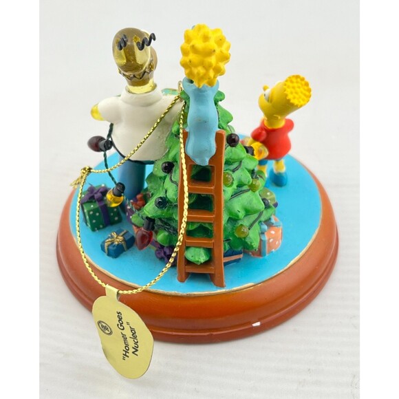 SIMPSONS Bradford Christmas Tree Ornament Illuminated "Homer Goes Nuclear" Bart - Picture 4 of 8